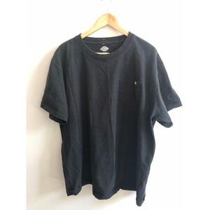 Vintage Dickies black minimalist tee with pocket